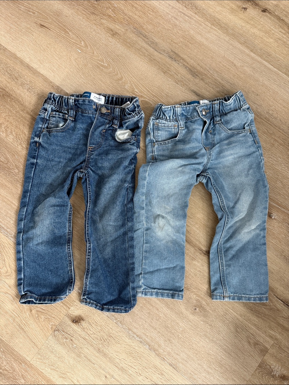 Old Navy Bundle Toddler Denim Jeans - Dark Blue & Light Blue